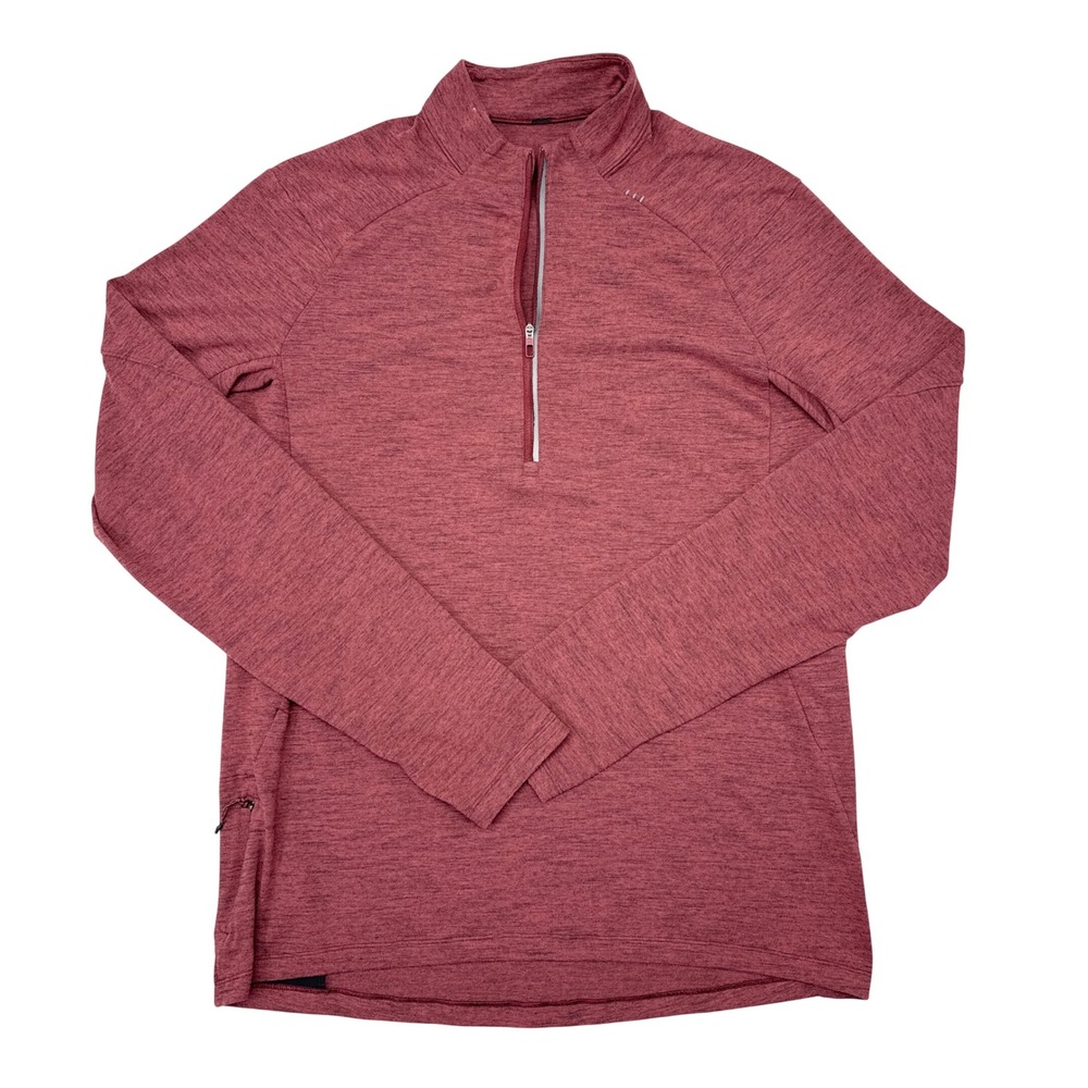 Lululemon Surge Warm 1/2 Zip Pullover Mens Size Medium Red Activewear Running